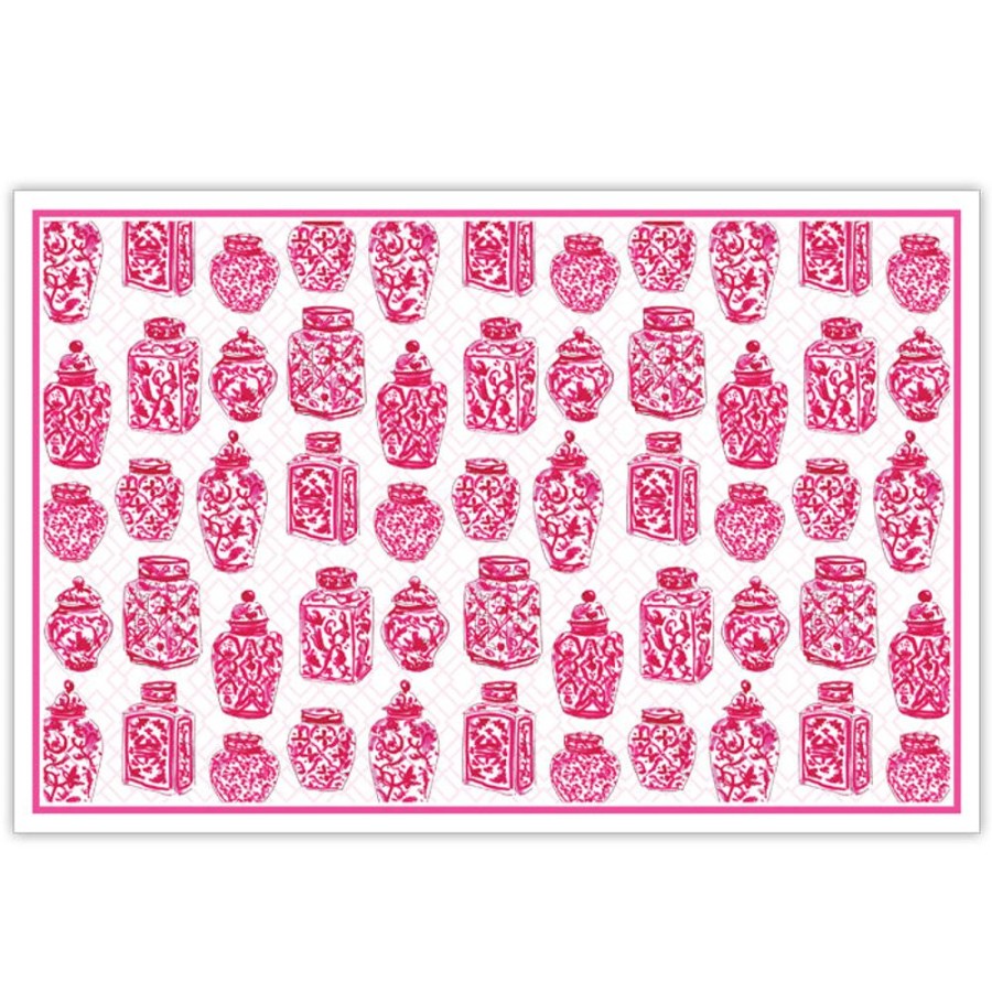 Home & Entertaining Rosanne Beck | Pink Urns Placemats