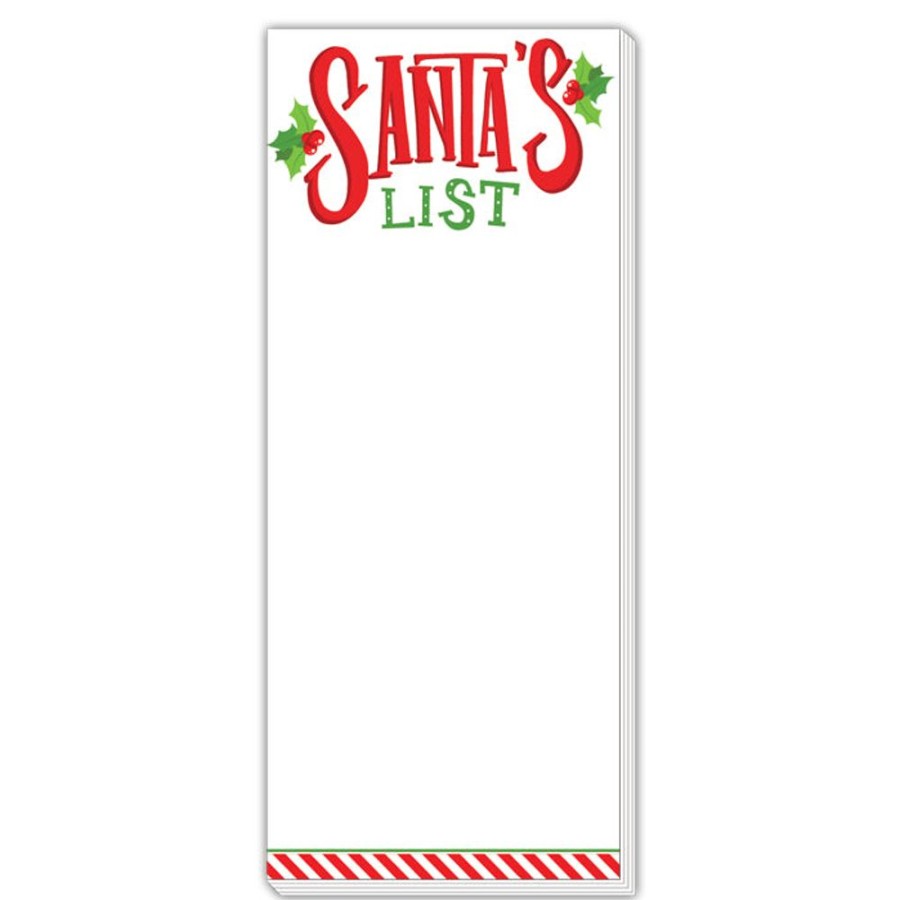 Seasonal Rosanne Beck | Santas List Skinny Notepad