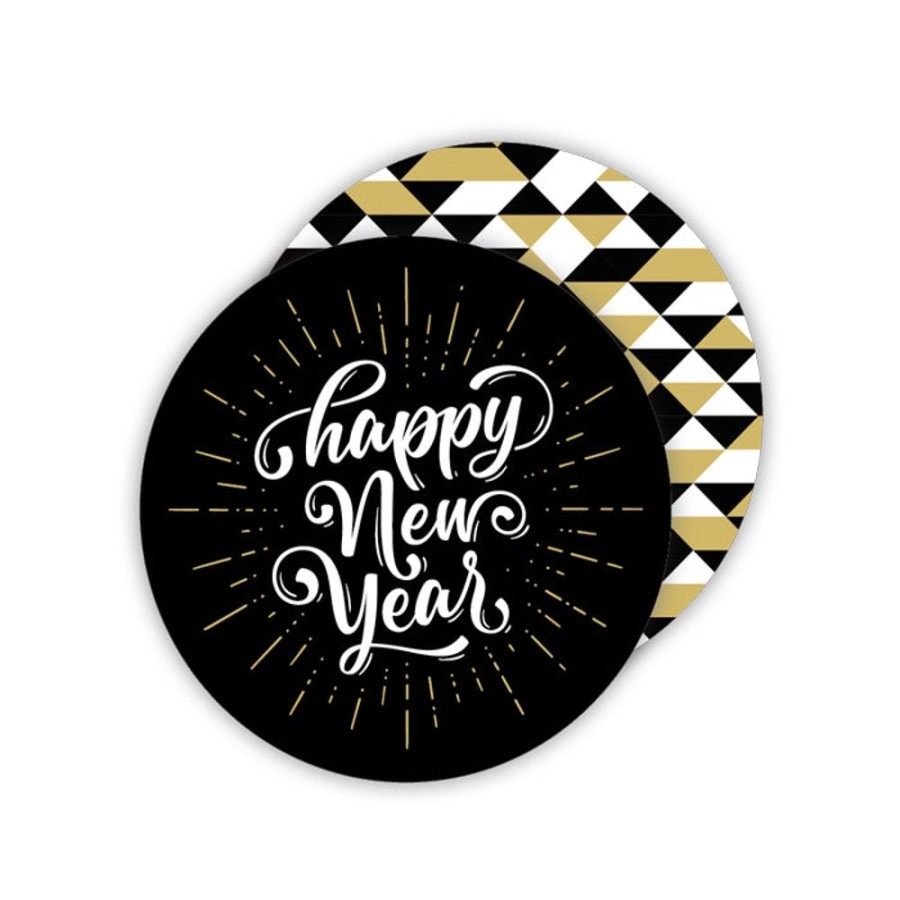 Invitations Rosanne Beck | Happy New Year Paper Coasters