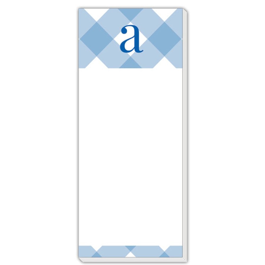 Monograms Rosanne Beck | Buffalo Check A Skinny Notepad