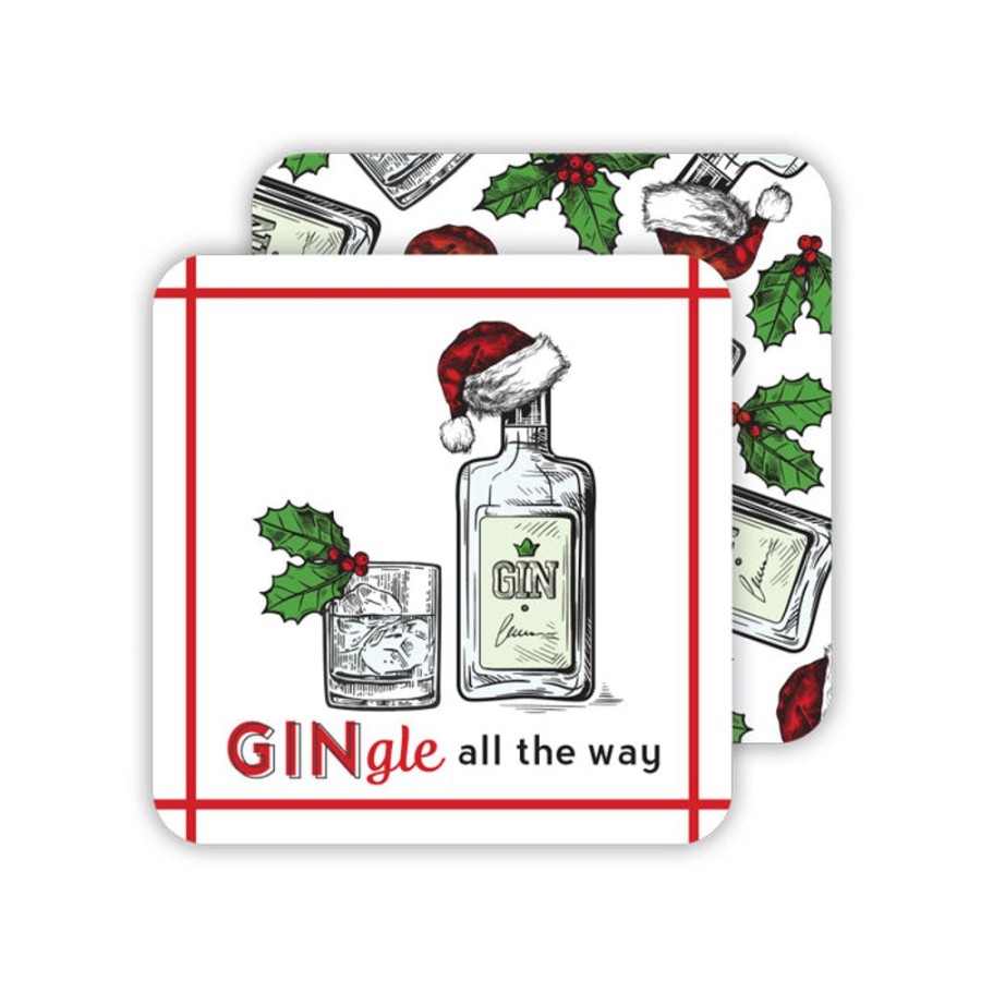 Home & Entertaining Rosanne Beck | Gingle All The Way Paper Coasters