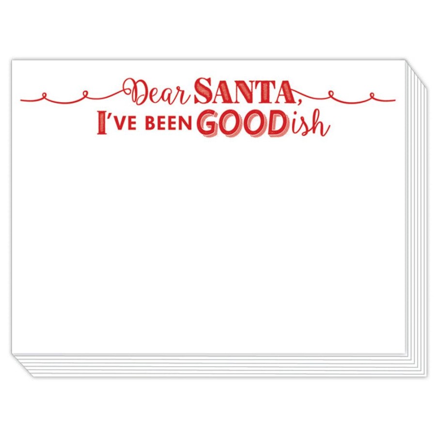 Seasonal Rosanne Beck | Dear Santa, I'Ve Been Goodish Slab Pad