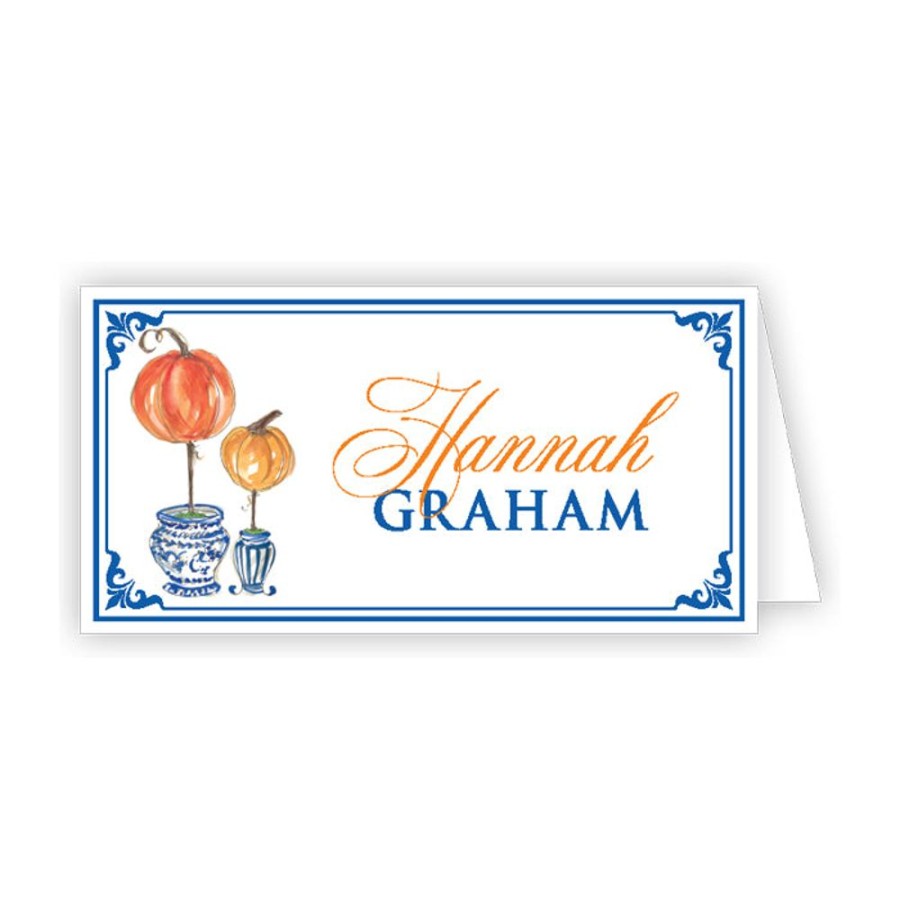 Invitations Rosanne Beck | Pumpkin Topiaries Place Card