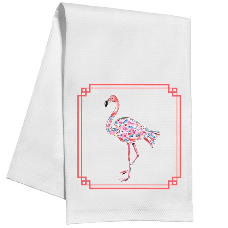 Home & Entertaining Rosanne Beck | Orange Flamingo Kitchen Towel