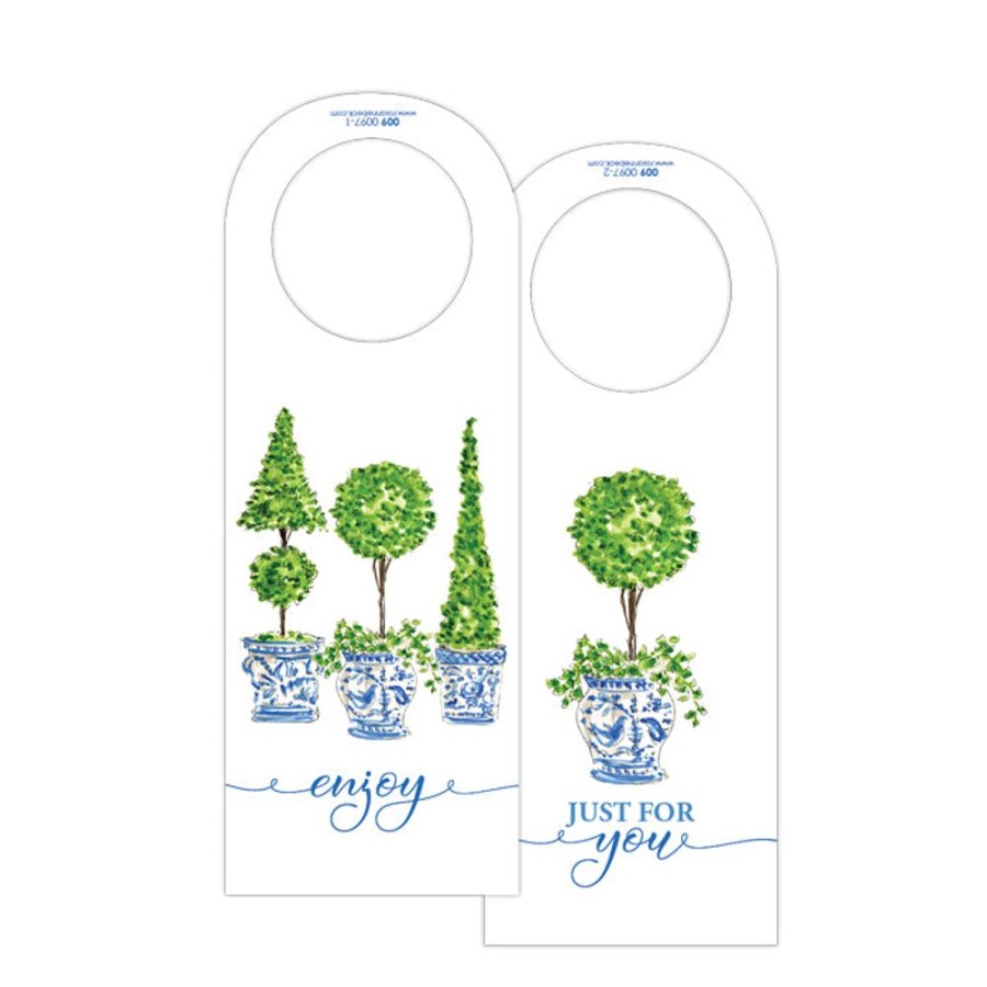 Home & Entertaining Rosanne Beck | Topiary With Ivy Wine Tag