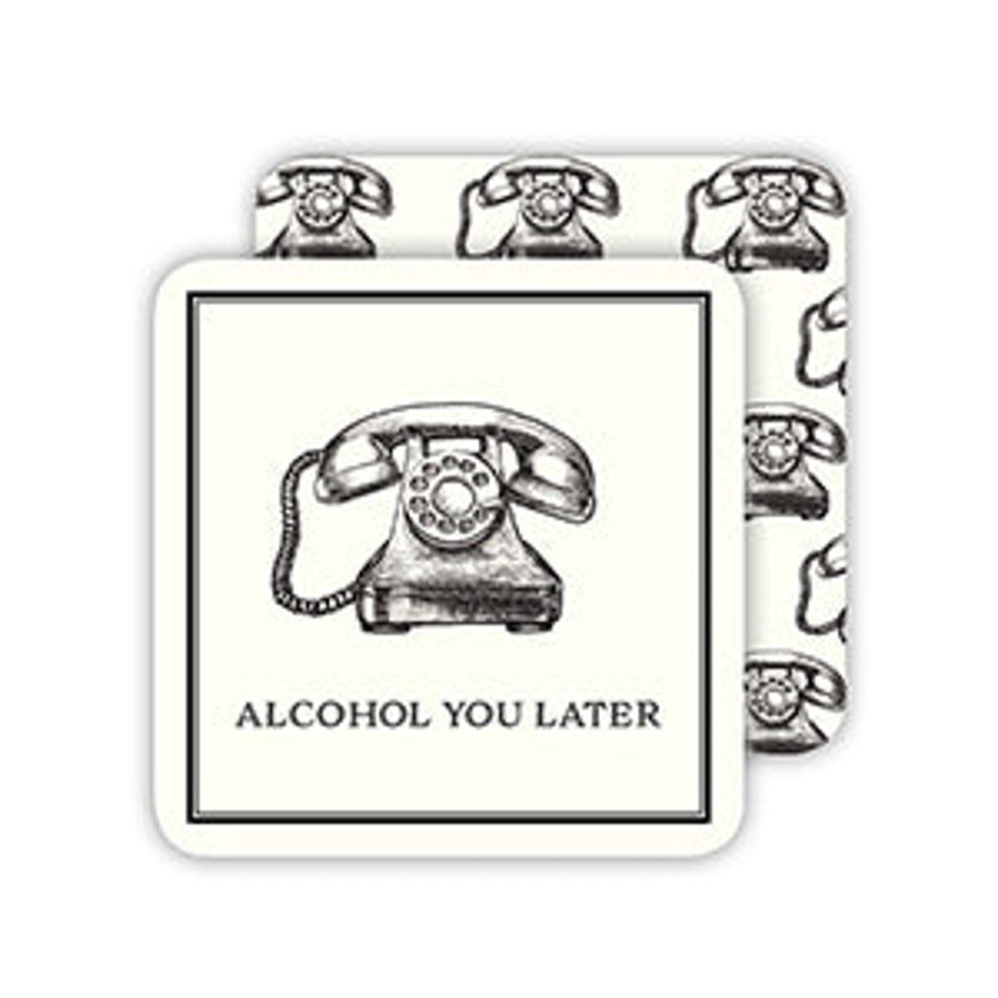 Home & Entertaining Rosanne Beck | Alcohol You Later Paper Coasters