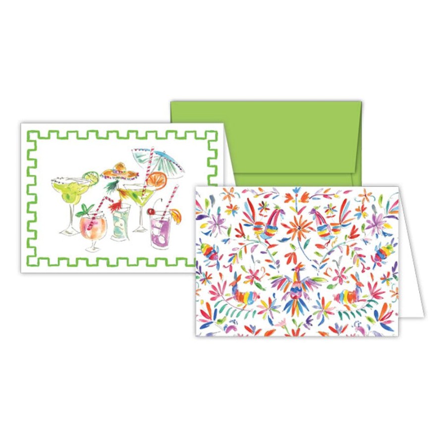 Notes & Pads Rosanne Beck | Fiesta Cocktails And Otomi Icons Stationery Notes