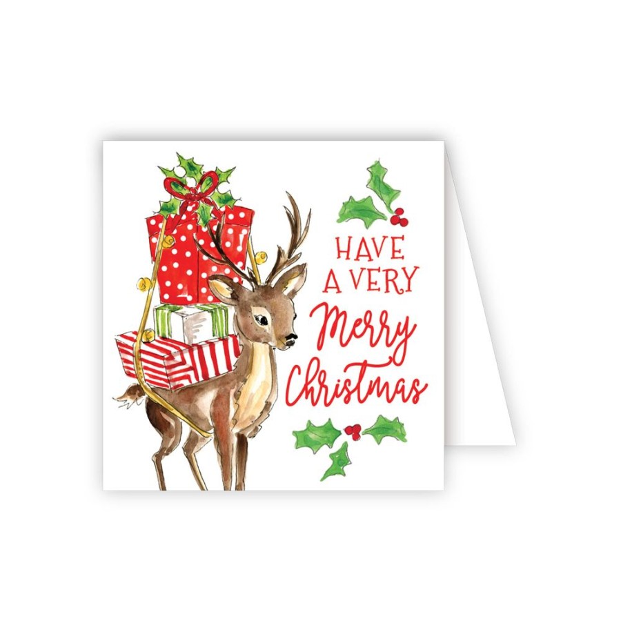 Seasonal Rosanne Beck | Baby Reindeer Enclosure Card