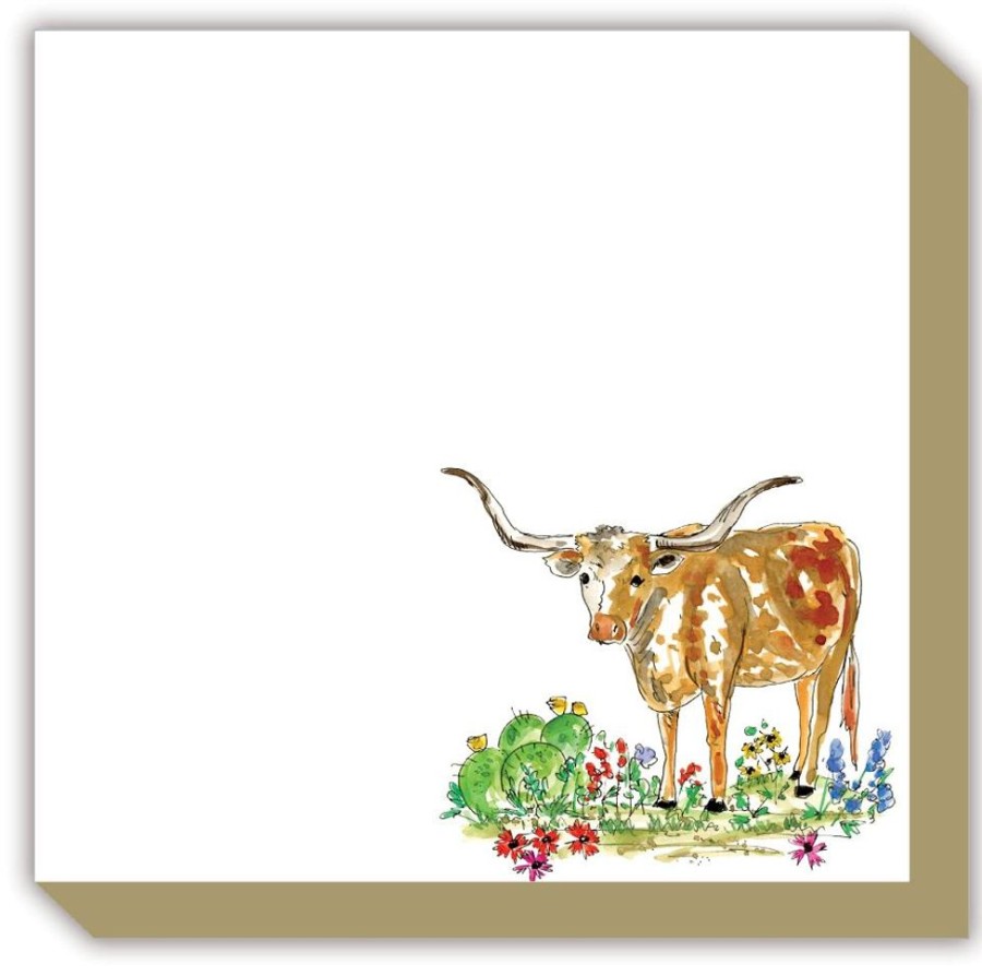 Notes & Pads Rosanne Beck | Texas Longhorn Luxe Notepad