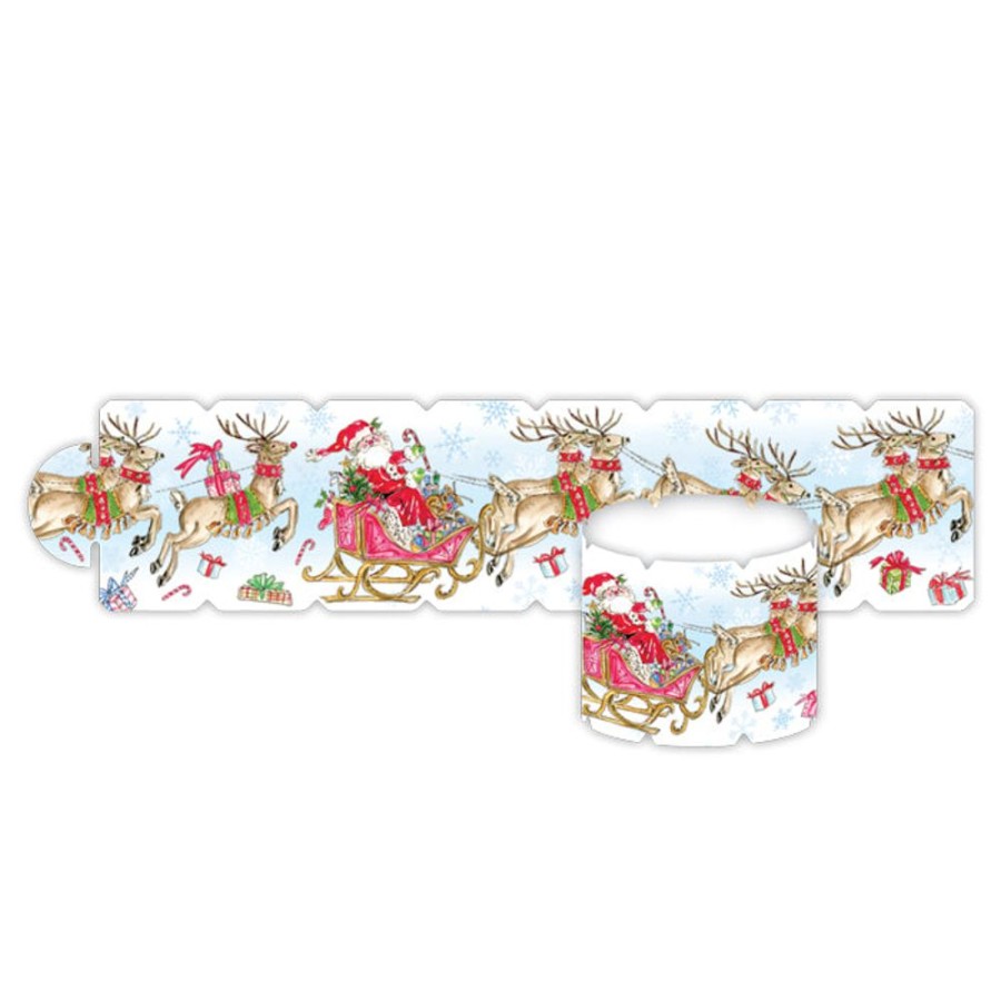 Seasonal Rosanne Beck | Santa Sleigh Napkin Ring