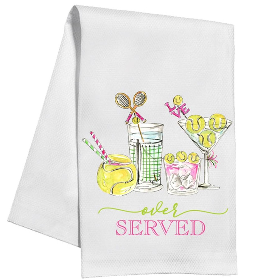 Home & Entertaining Rosanne Beck | Over Served Tennis Cocktails Kitchen Towel