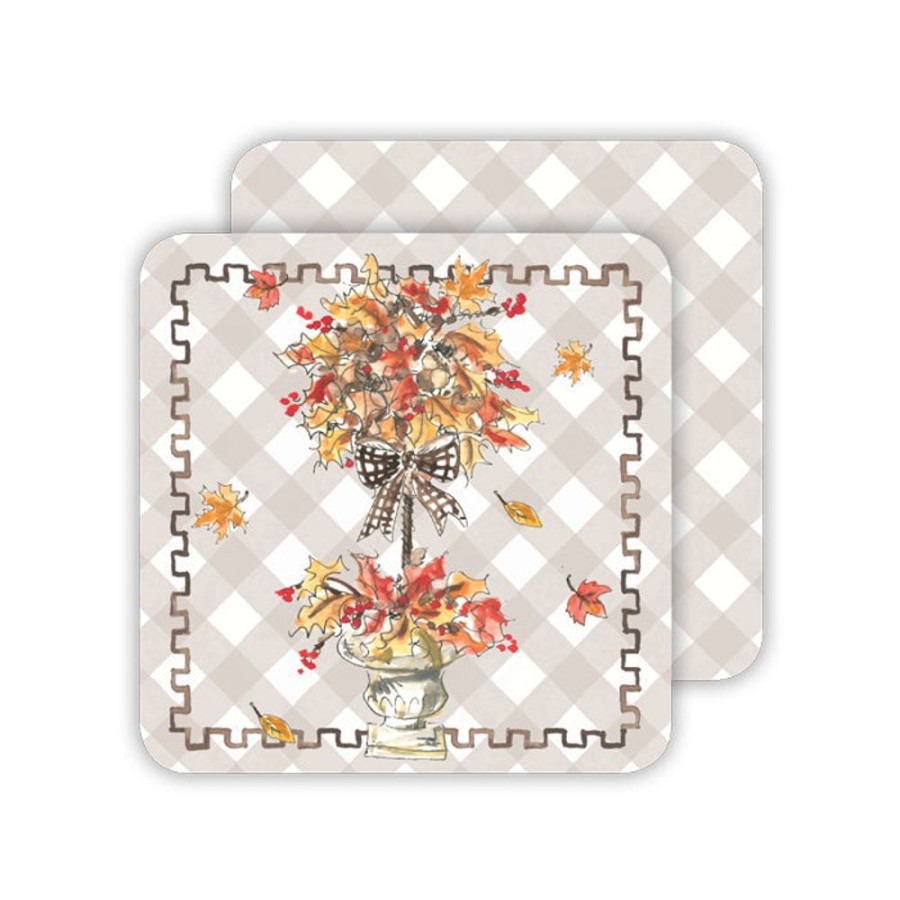 Home & Entertaining Rosanne Beck | Fall Topiary Paper Coasters