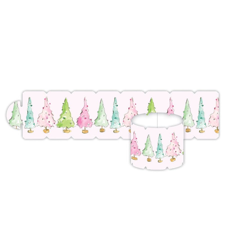 Home & Entertaining Rosanne Beck | Pastel Holiday Trees Napkin Ring