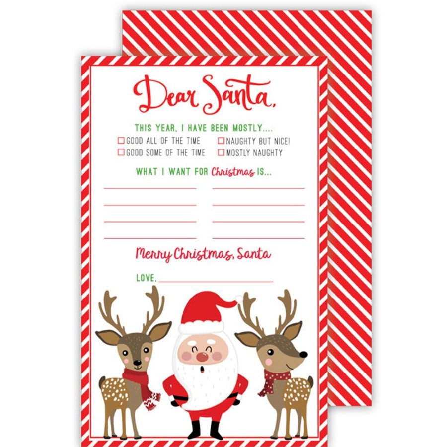 Seasonal Rosanne Beck | Dear Santa Reindeer Letter To Santa