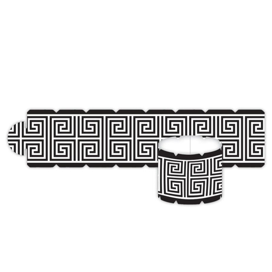 Home & Entertaining Rosanne Beck | Greek Key Black Napkin Ring