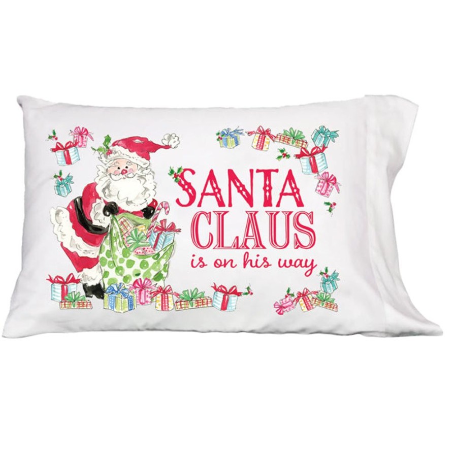 Seasonal Rosanne Beck | Santa Claus Is On His Way Pillowcase