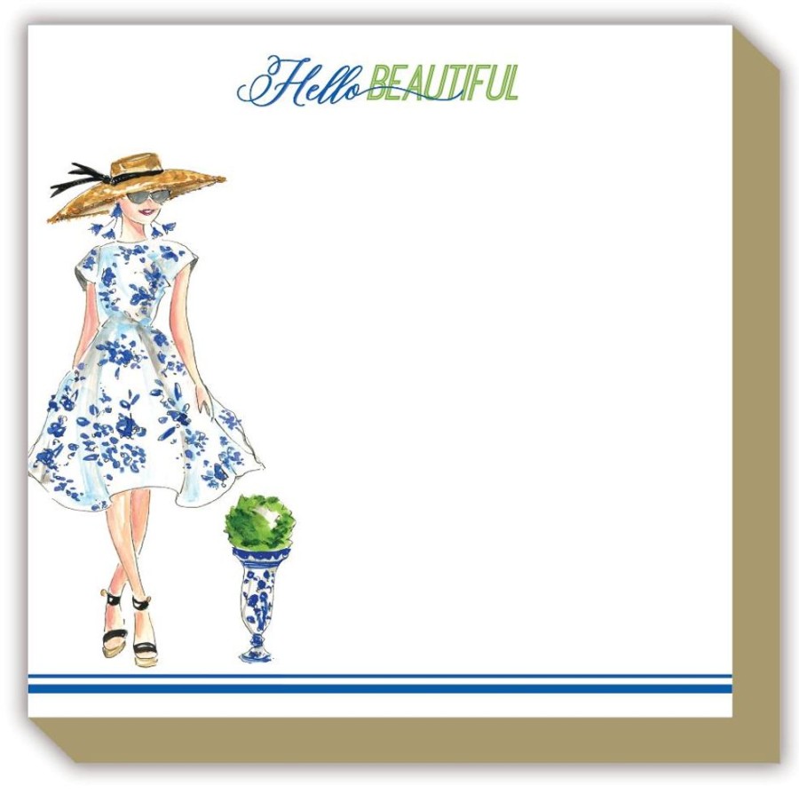 Notes & Pads Rosanne Beck | Hello Beautiful Fashionista Luxe Notepad