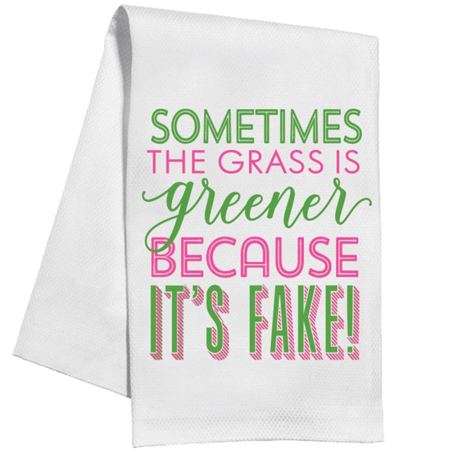 Home & Entertaining Rosanne Beck | Sometimes The Grass Is Greener Kitchen Towel