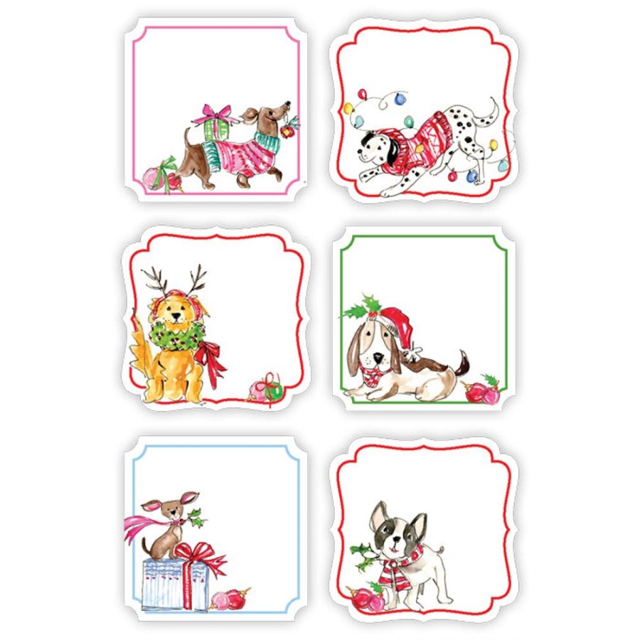 Seasonal Rosanne Beck | Christmas Dogs Die-Cut Stickers