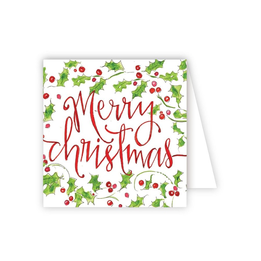 Seasonal Rosanne Beck | Merry Christmas Mistletoe Enclosure Card