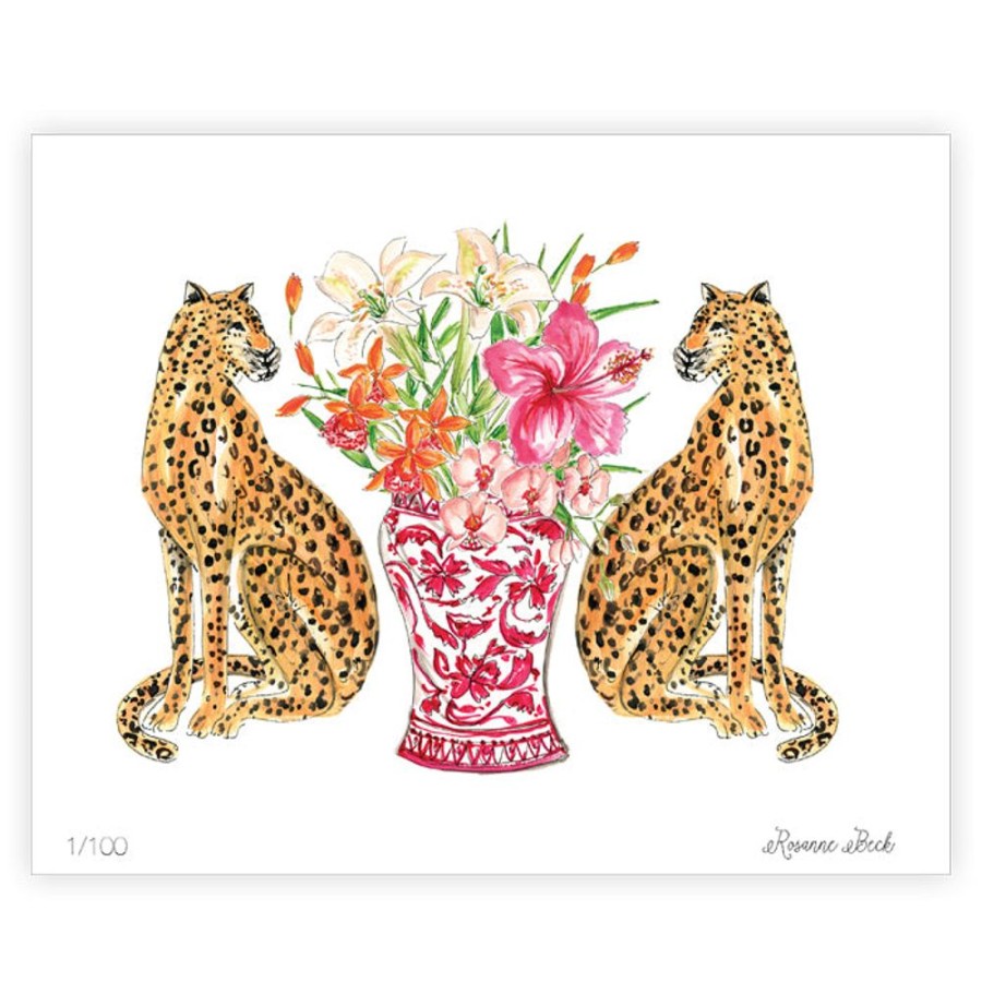 Home & Entertaining Rosanne Beck | Handpainted Cheetahs Art Print