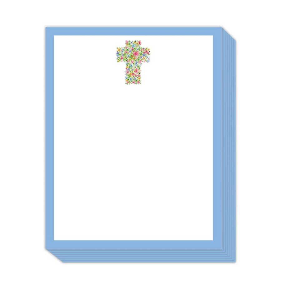 Notes & Pads Rosanne Beck | Handpainted Floral Cross Stack Pad