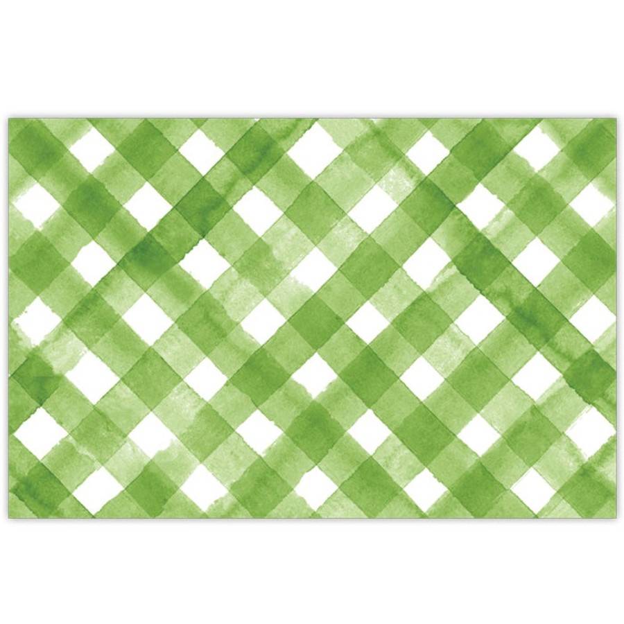 Home & Entertaining Rosanne Beck | Green Buffalo Check Placemats