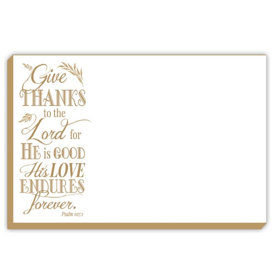 Invitations Rosanne Beck | Give Thanks To The Lord Luxe Large Pad