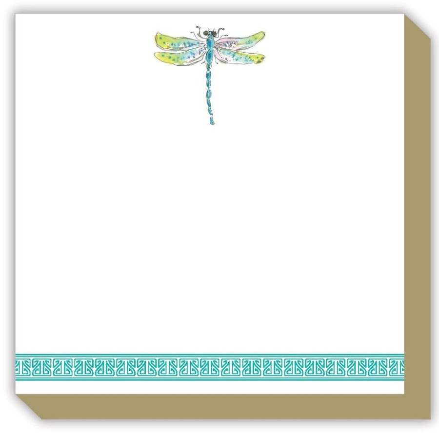 Notes & Pads Rosanne Beck | Handpainted Dragonfly Luxe Notepad