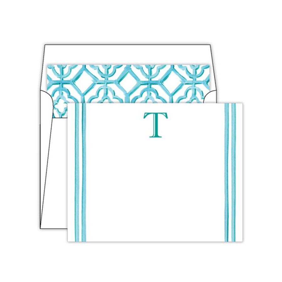 Monograms Rosanne Beck | Lattice Monogram T Social Set