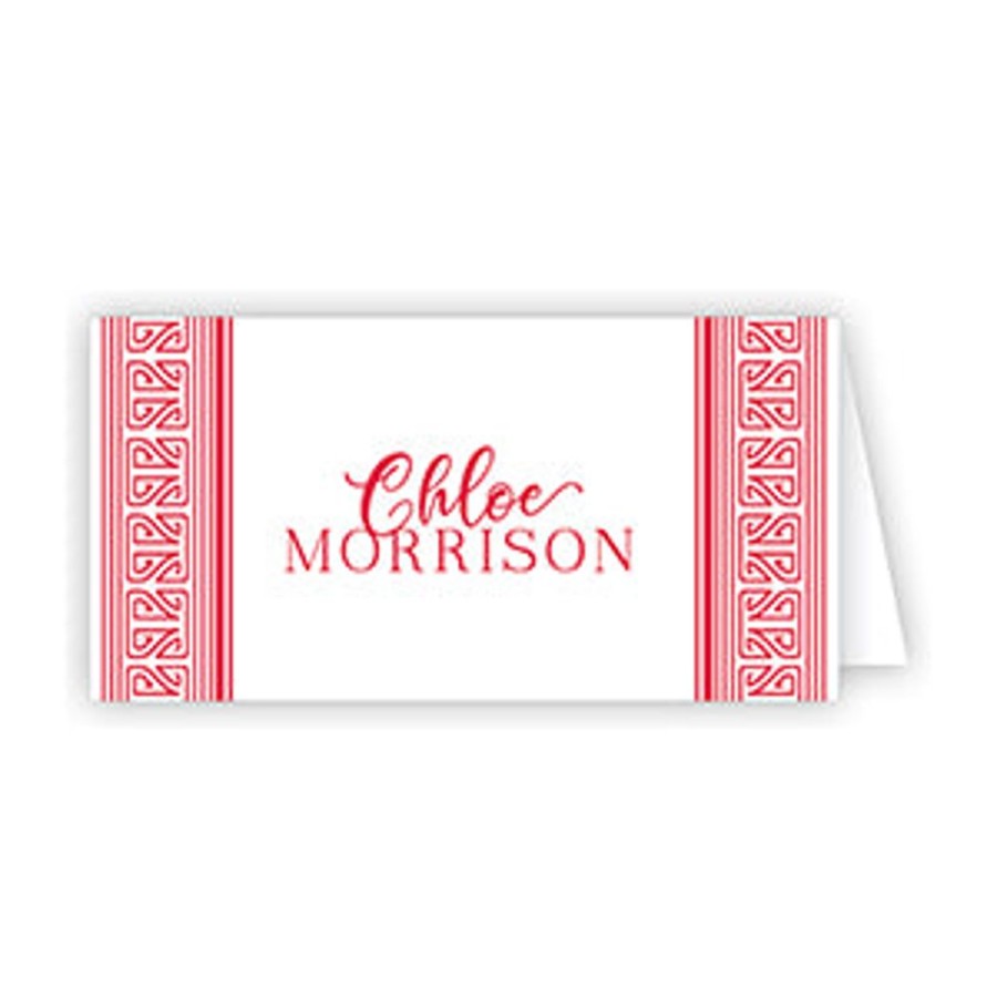 Home & Entertaining Rosanne Beck | Asian Stripe Redk Place Card