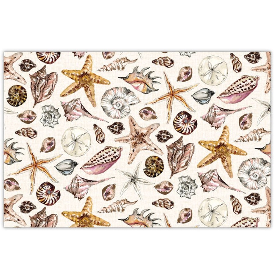 Home & Entertaining Rosanne Beck | Coastal Seashell Pattern Placemats