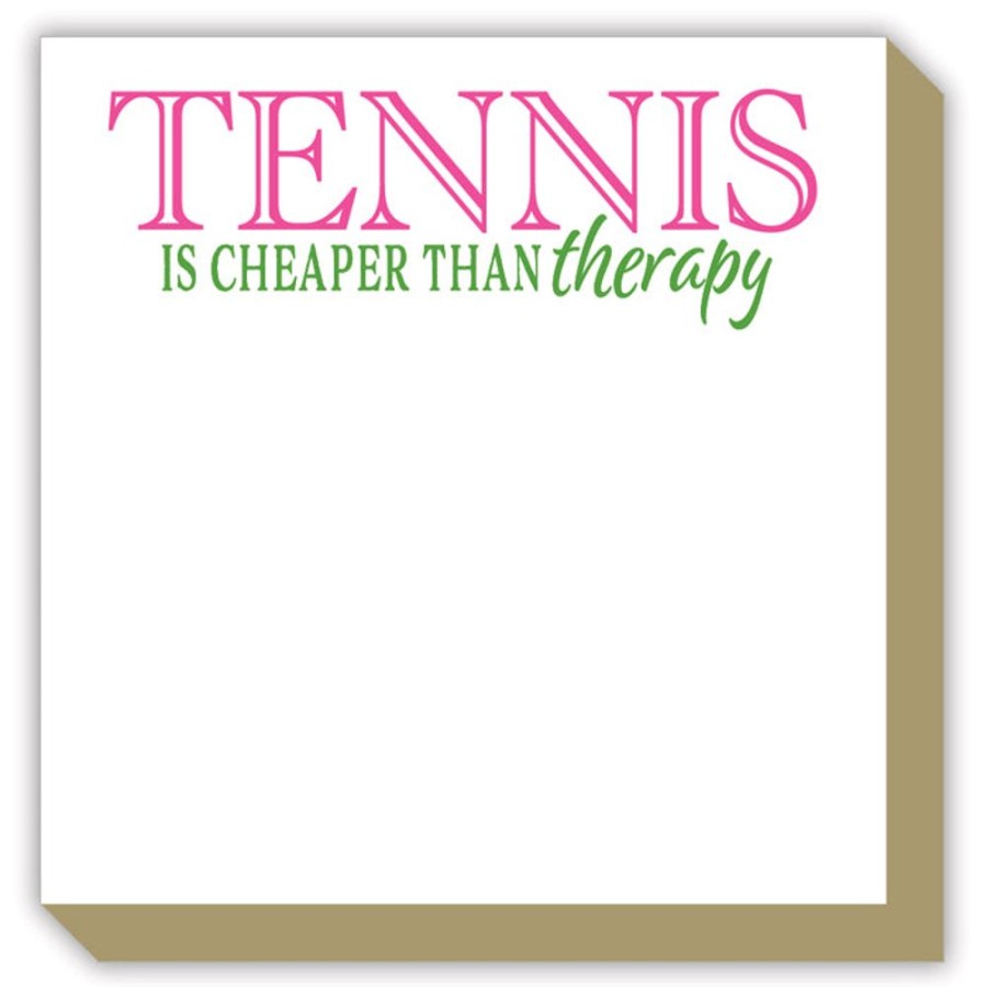 Notes & Pads Rosanne Beck | Tennis Is Cheaper Than Therapy Luxe Notepad