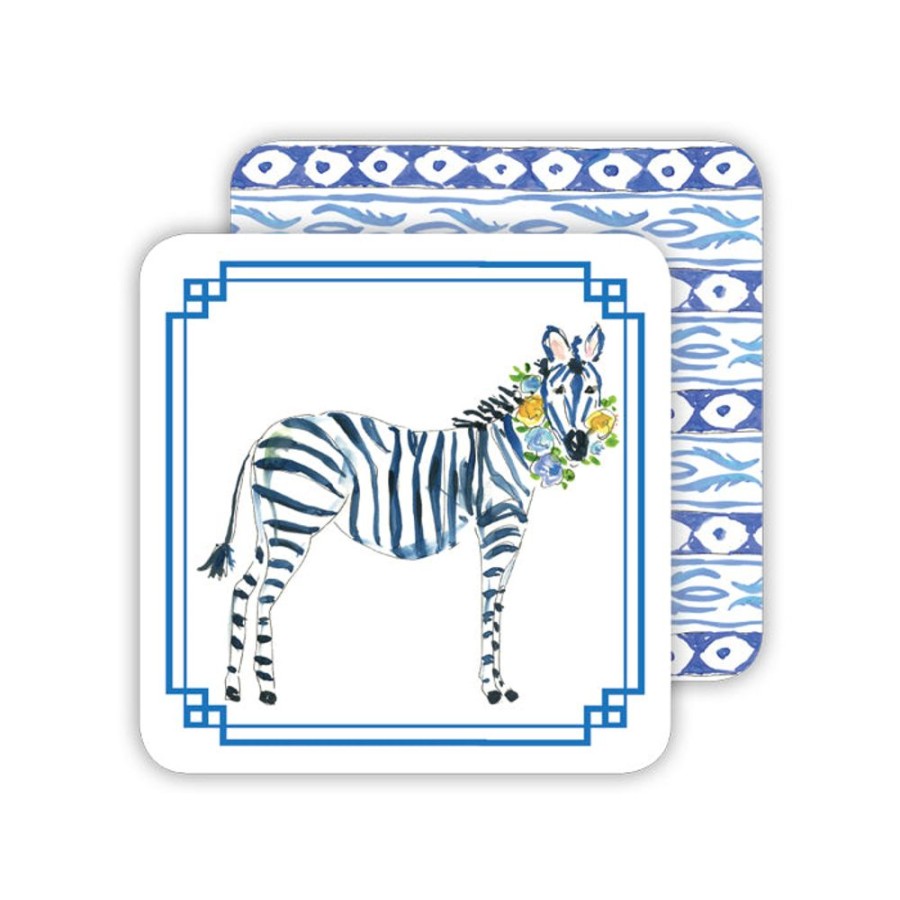 Home & Entertaining Rosanne Beck | Blue Zebra Paper Coasters