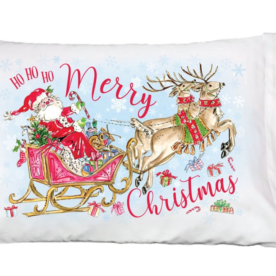 Seasonal Rosanne Beck | Santa Sleigh Pillowcase