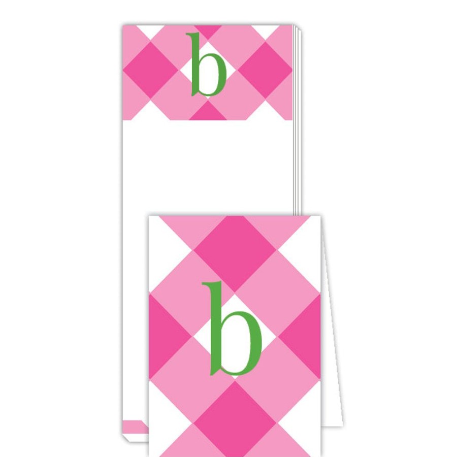 Monograms Rosanne Beck | Buffalo Check B Notepad | Noteset