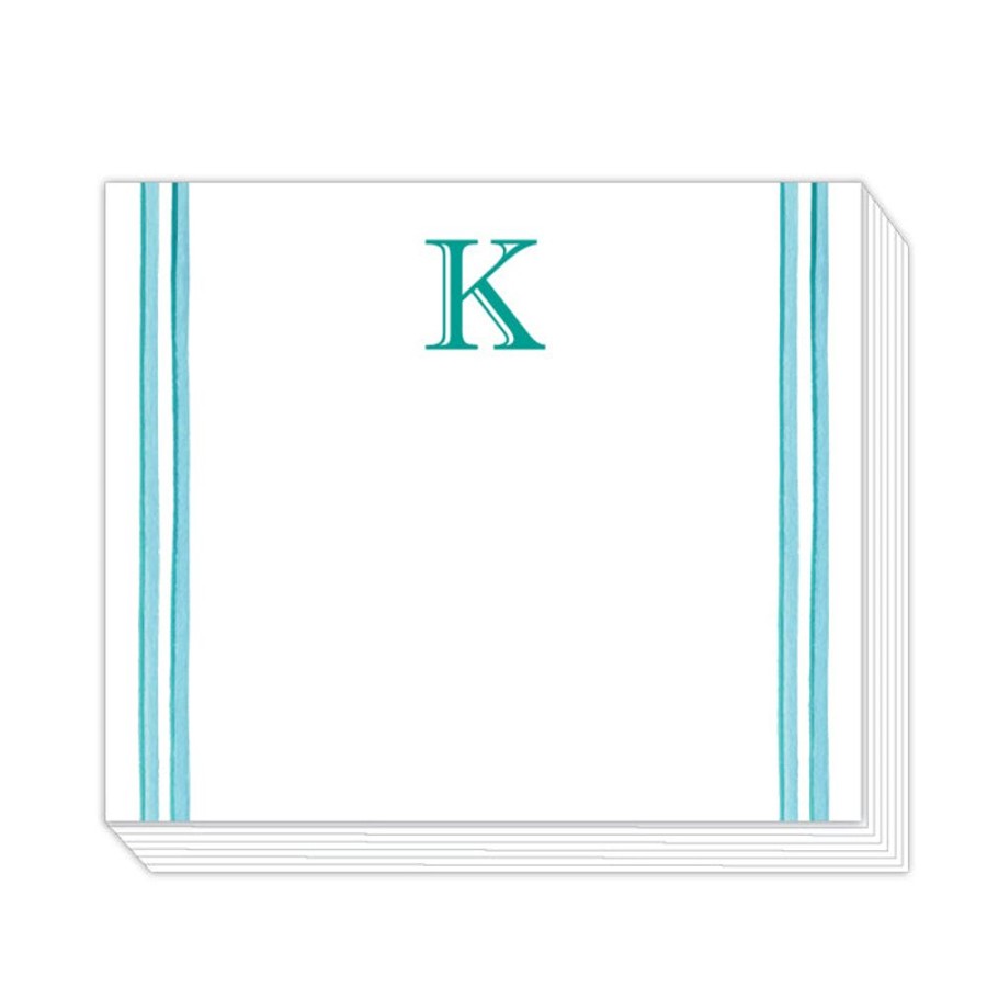 Monograms Rosanne Beck | Lattice Monogram K Notepad