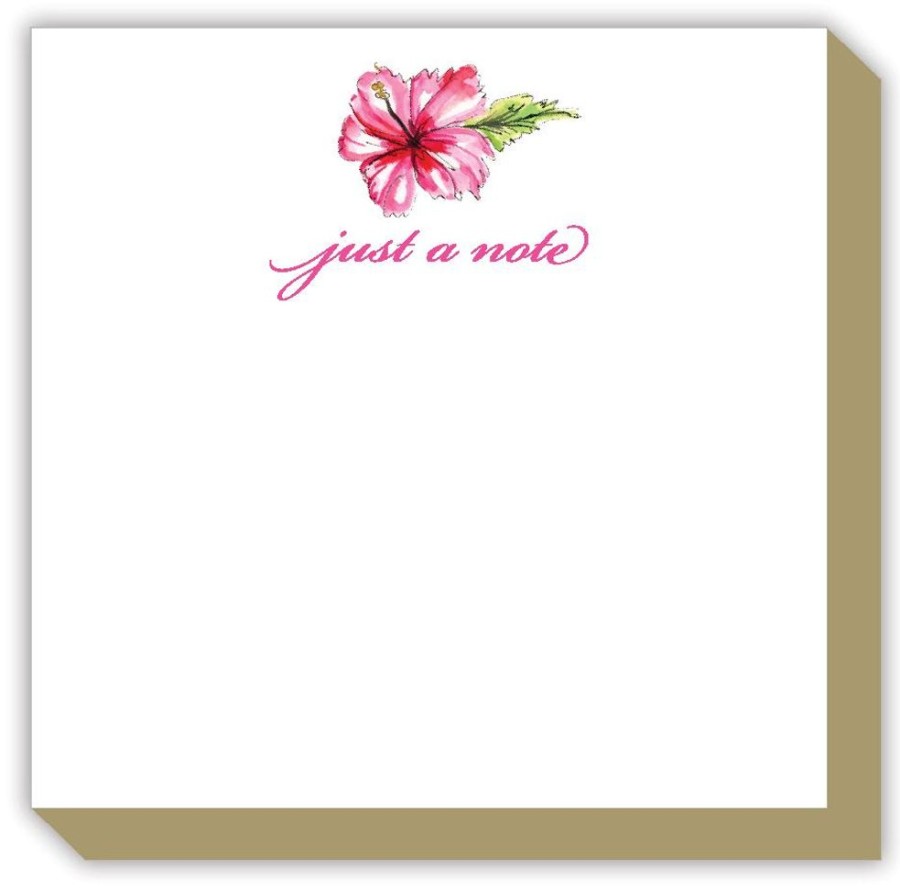 Notes & Pads Rosanne Beck | Just A Note Hibiscus Luxe Notepad