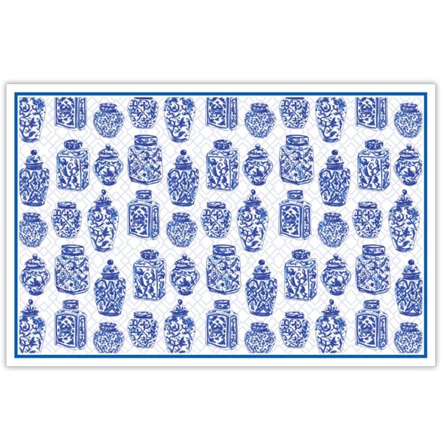 Home & Entertaining Rosanne Beck | Blue Urns Placemats