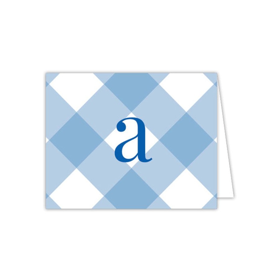 Monograms Rosanne Beck | Buffalo Check A Folded Note