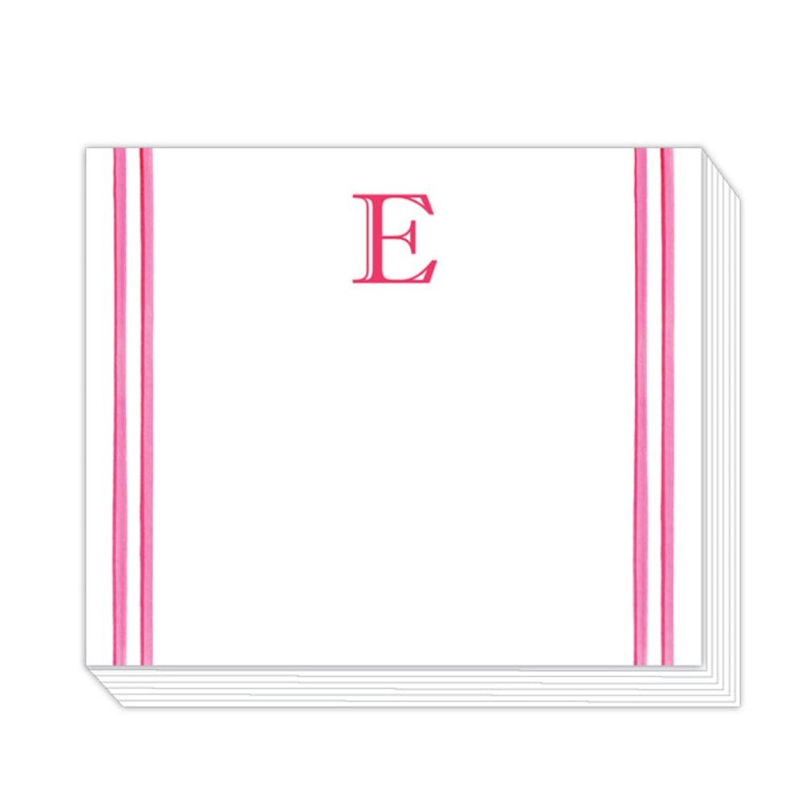 Monograms Rosanne Beck | Lattice Monogram E Notepad