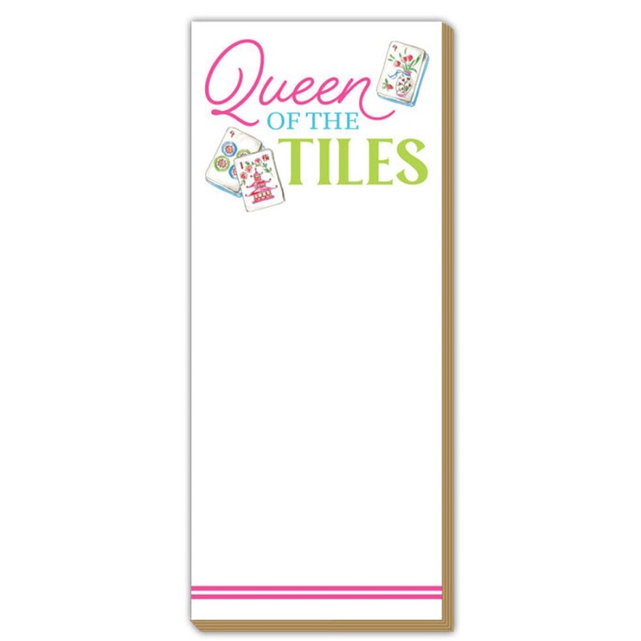 Notes & Pads Rosanne Beck | Queen Of The Tiles Luxe Skinny Pad