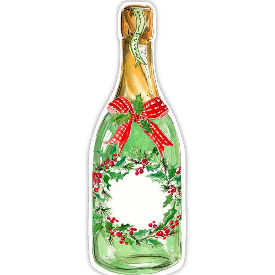 Seasonal Rosanne Beck | Christmas Wine Bottle Die-Cut Accents