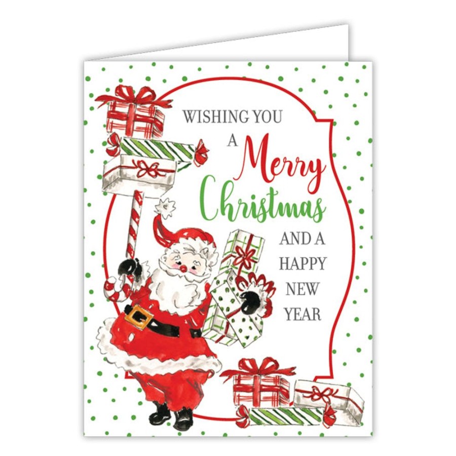 Seasonal Rosanne Beck | Wishing You A Merry Christmas Greeting Card