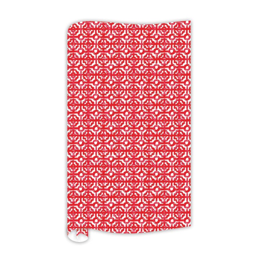 Seasonal Rosanne Beck | Red Chippendale Gift Wrap