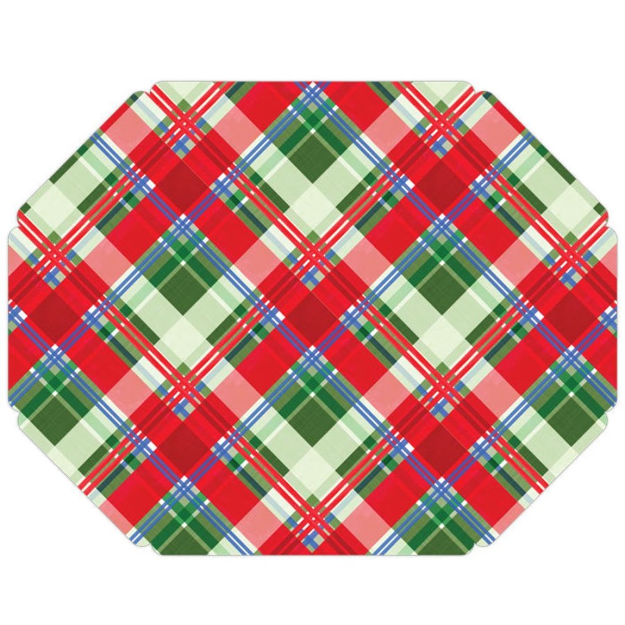 Seasonal Rosanne Beck | Traditional Plaid Posh Die-Cut Placemat