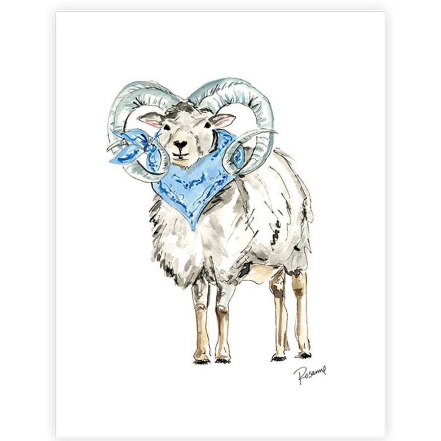 Seasonal Rosanne Beck | Ram Art Print