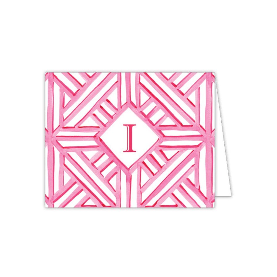 Monograms Rosanne Beck | Lattice Monogram I Folded Note