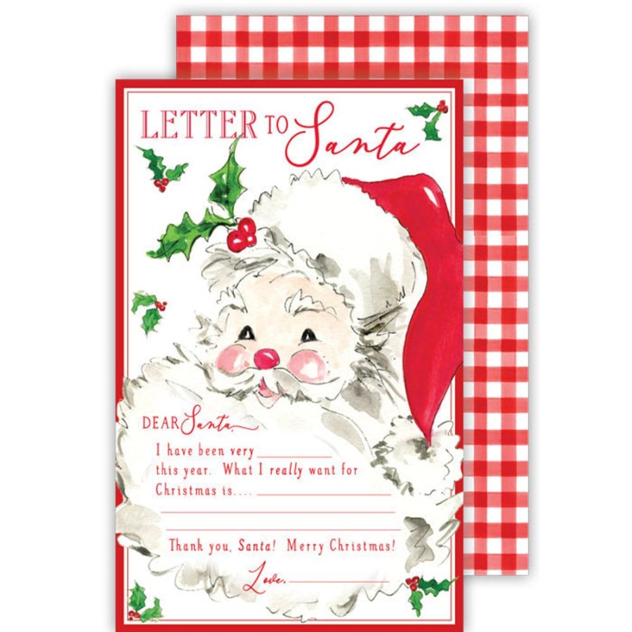 Seasonal Rosanne Beck | Red Santa Letter To Santa