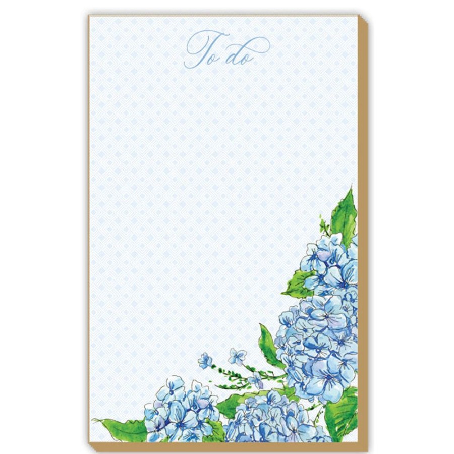 Notes & Pads Rosanne Beck | To Do Blue Hydrangea Luxe Large Pad